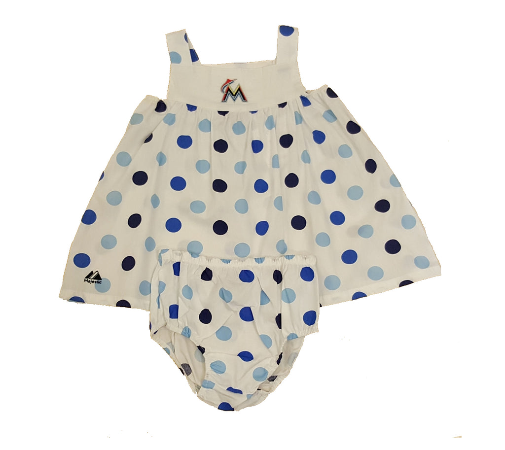 Majestic MLB Miami Marlins Toddler Sweet Spot Dress Set