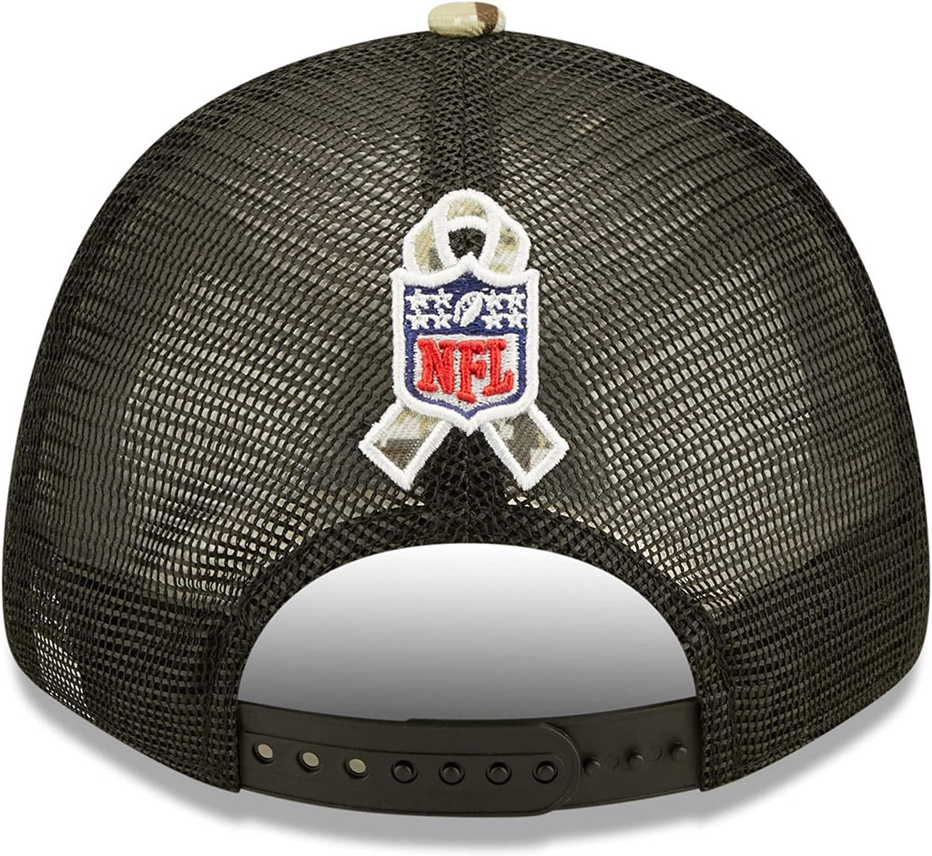 New Era NFL Men's Philadelphia Eagles 2022 Salute To Service 9Forty Snapback Adjustable Hat Black/Digital Camo