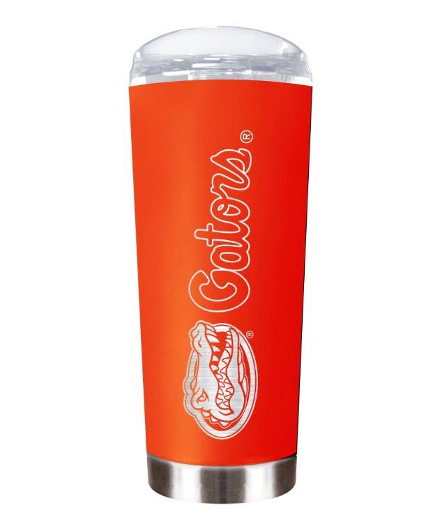 Great American Products NCAA Florida Gators Powder Coated ROADIE Travel Tumbler 18oz Orange