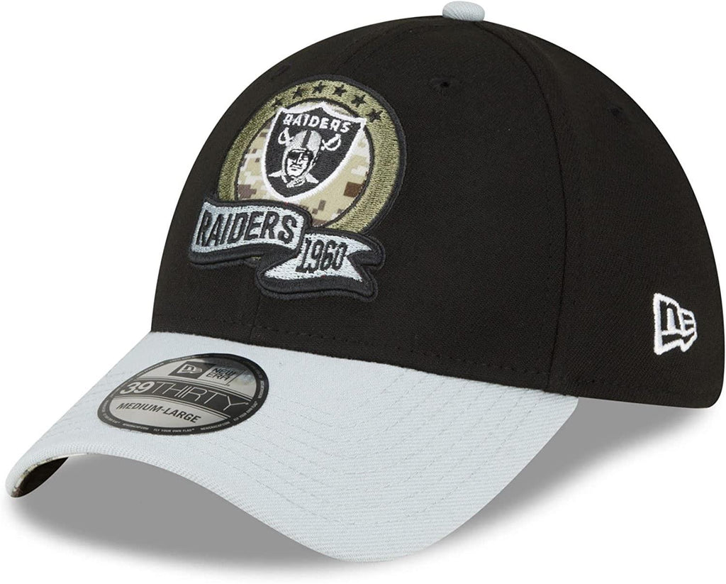 New Era NFL Men's Las Vegas Raiders 2022 Salute to Service 39THIRTY Flex Hat