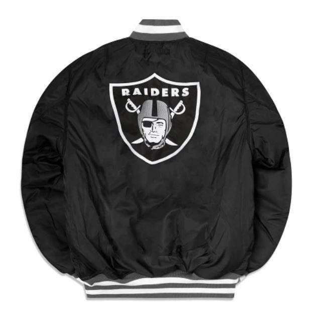 New Era NFL Men's Las Vegas Raiders Reversible Alpha Industries MA-1 Bomber Jacket