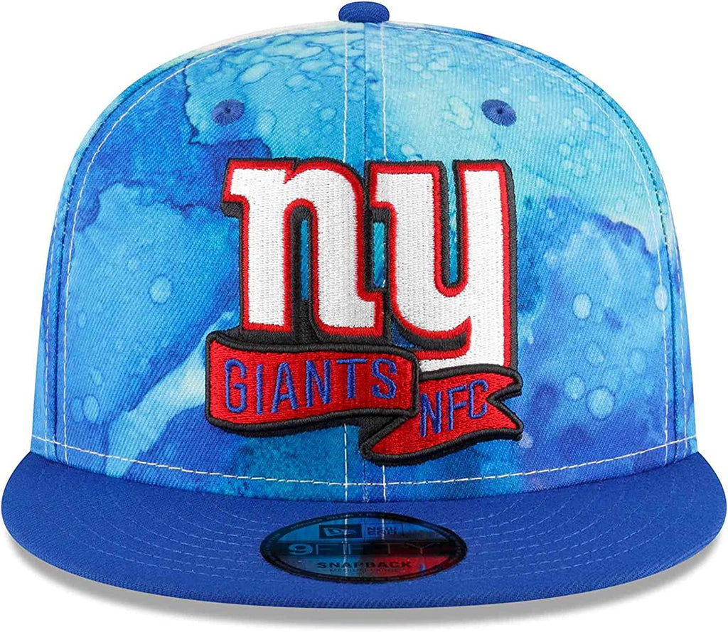 New Era NFL Men's New York Giants Ink 9FIFTY Adjustable Snapback Hat Blue OSFM