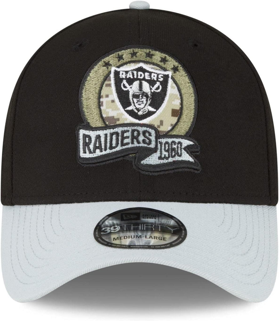 New Era NFL Men's Las Vegas Raiders 2022 Salute to Service 39THIRTY Flex Hat