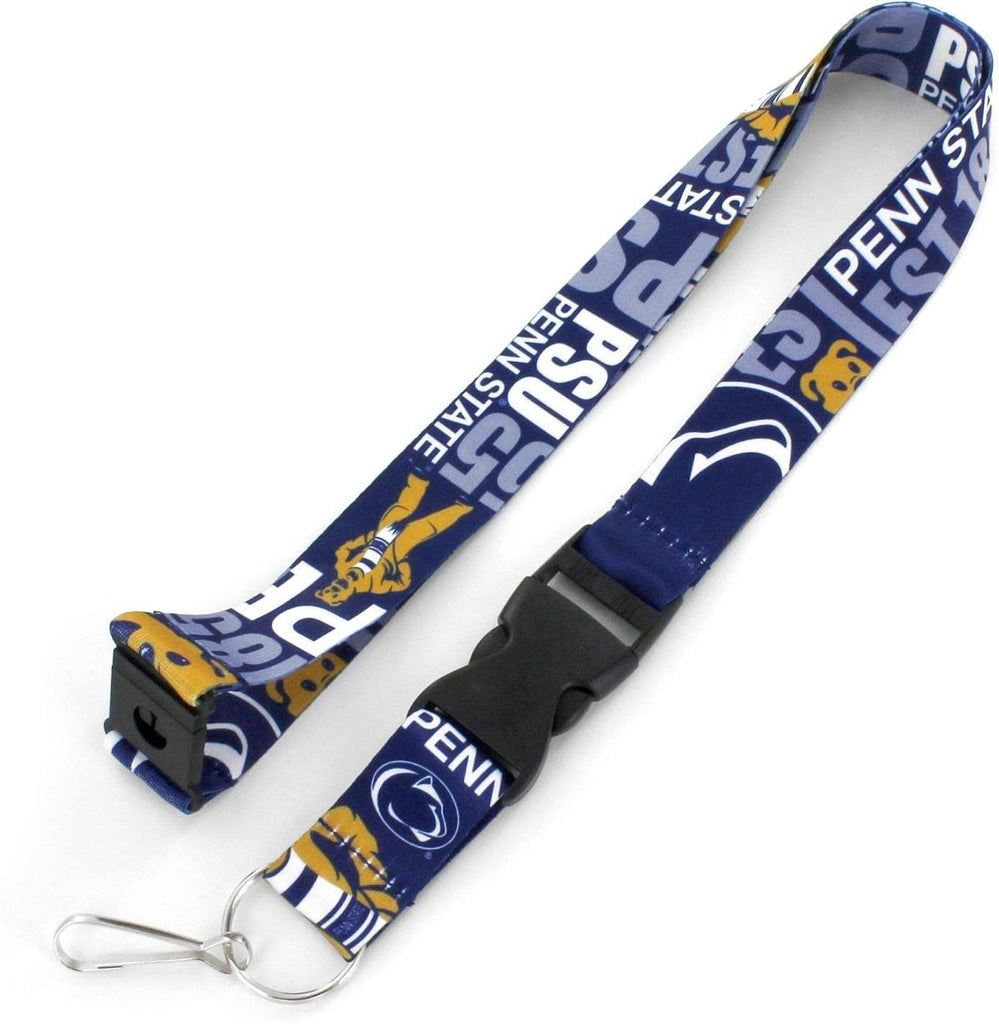 Aminco NCAA Penn State Nittany Lions Dynamic Lanyard Keychain Badge Holder