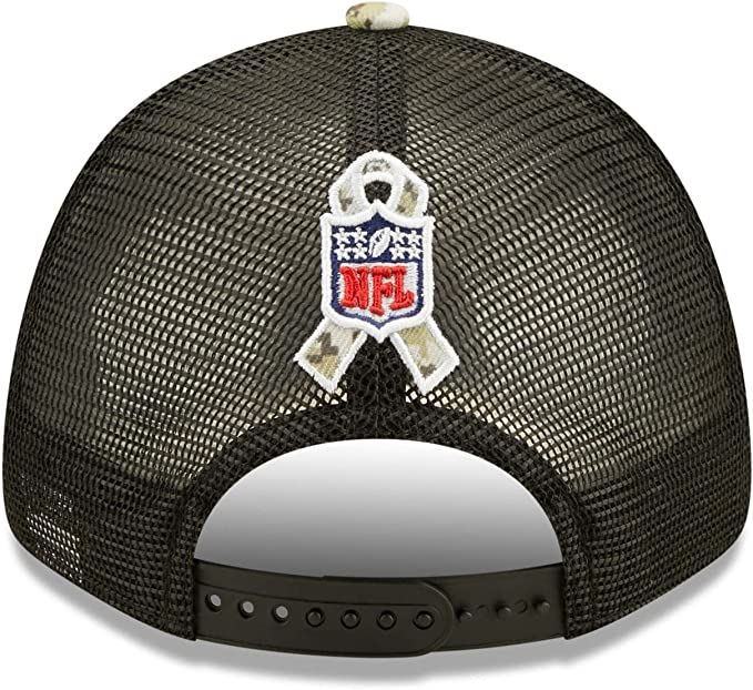 New Era NFL Men's Green Bay Packers 2022 Salute To Service 9Forty Snapback Adjustable Hat Black/Digital Camo