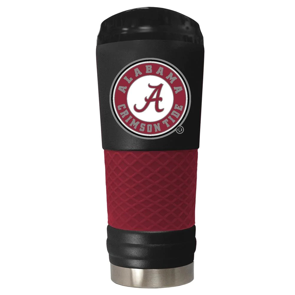 Great American Products NCAA Alabama Crimson Tide Powder-Coat Draft Tumbler 24oz Black