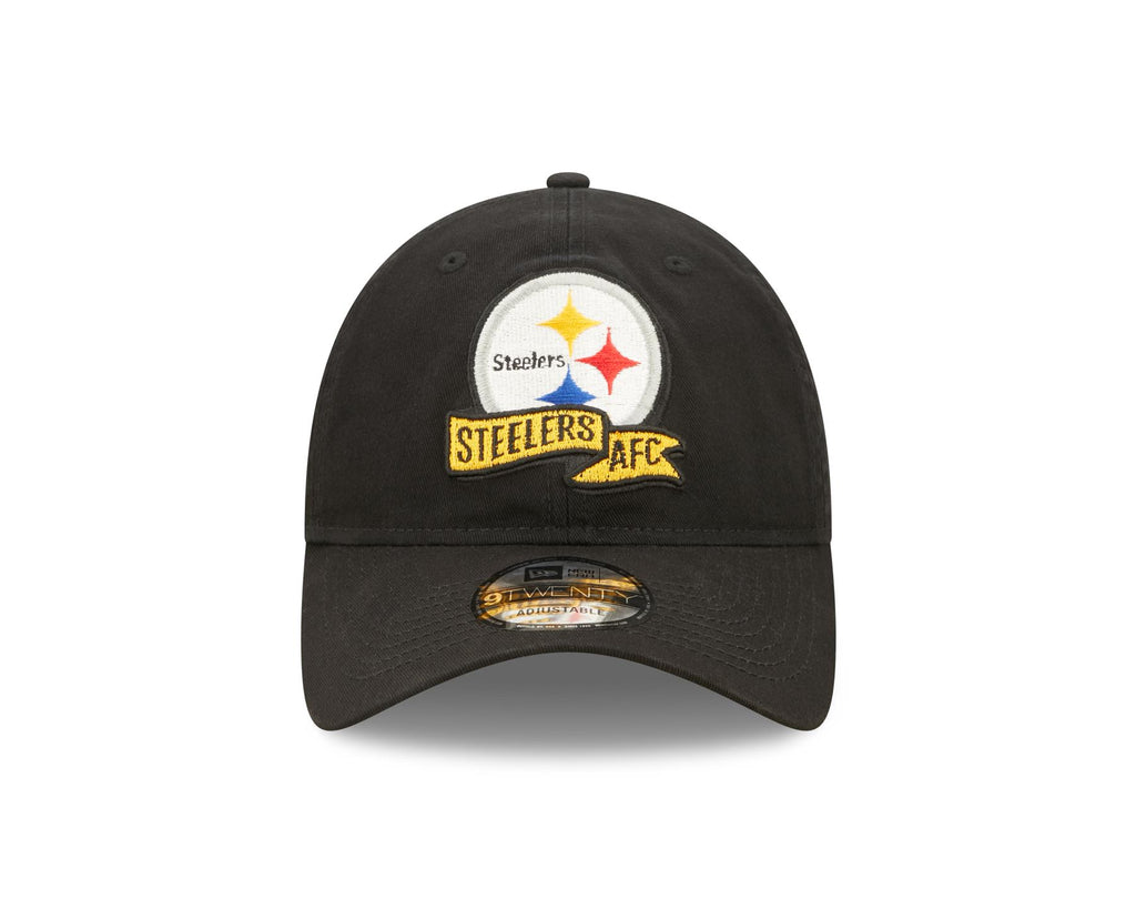 New Era NFL Men's Pittsburgh Steelers NFL Sideline Home 2022 9TWENTY Adjustable Hat Black