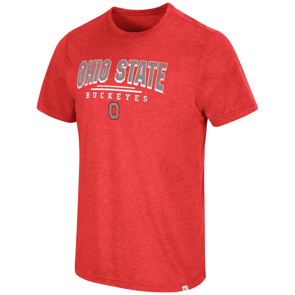 Colosseum NCAA Men's Ohio State Buckeyes Slacker T-Shirt