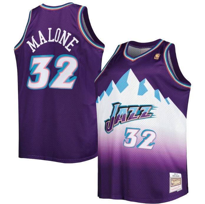 Mitchell & Ness NBA Men's Jazz Karl Malone Hardwood Classics Swingman Jersey