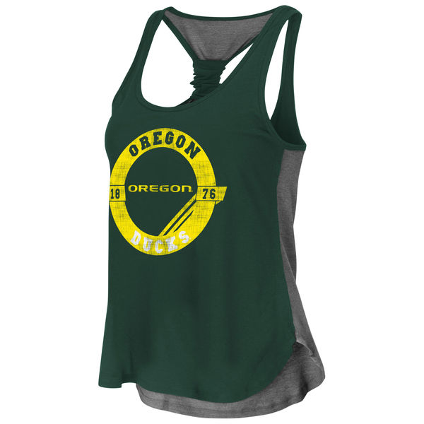 Colosseum NCAA Women's Oregon Ducks Halo Twist Tank