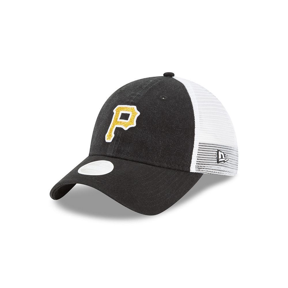 New Era MLB Women's Pittsburgh Pirates Trucker Shine 9TWENTY Adjustable Hat