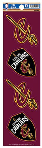 Rico NBA Cleveland Cavaliers The Quad 4 Pack Auto Decal Car Sticker Set QAD