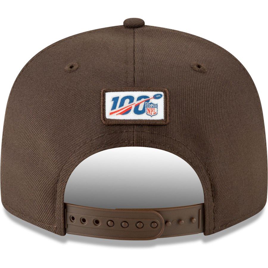 New Era NFL Men's Cleveland Browns 2019 NFL Draft On Stage Official 9FIFTY Adjustable Snapback Hat Brown OSFA