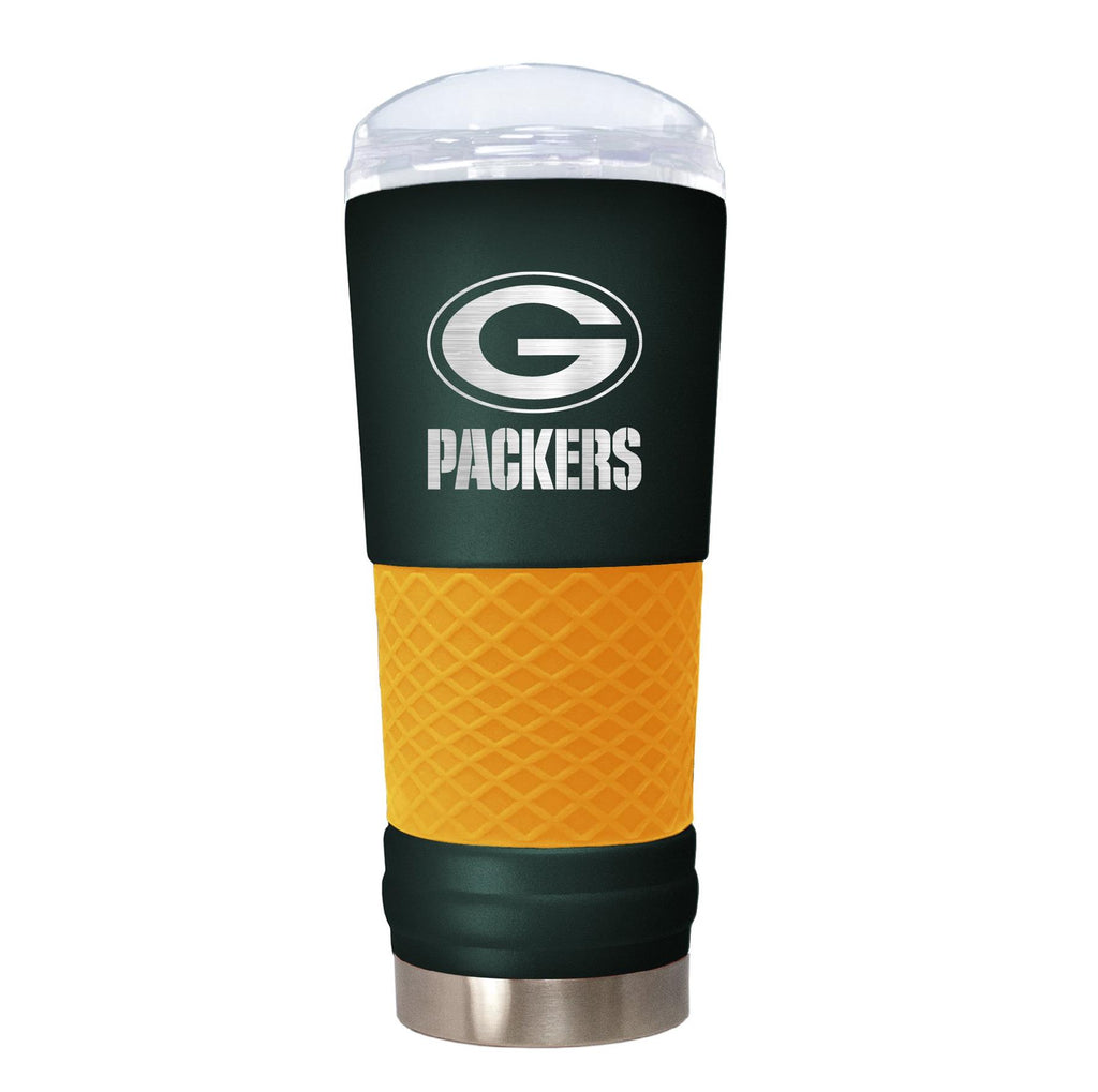 Great American Products NFL Green Bay Packers Powder Coated Draft Tumbler 24oz Green