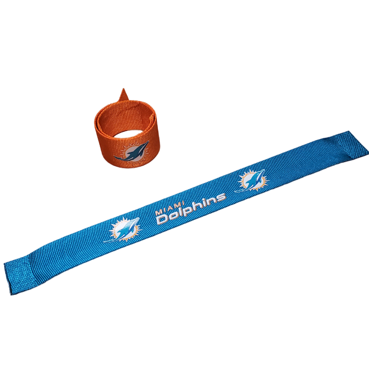 Aminco NFL Miami Dolphins 2-Pack Slap Bracelets