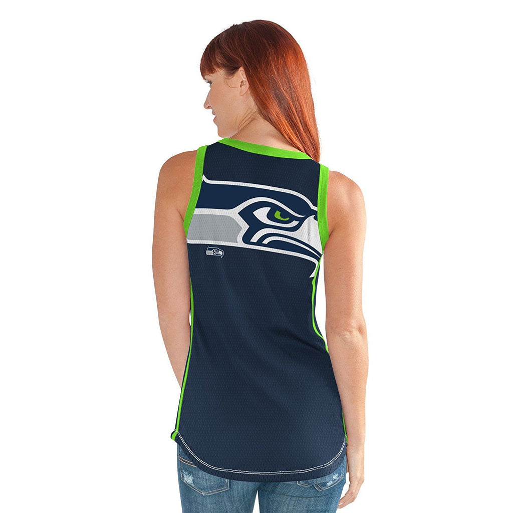G-III NFL Women's Seattle Seahawks Opening Day Mesh Tank Top