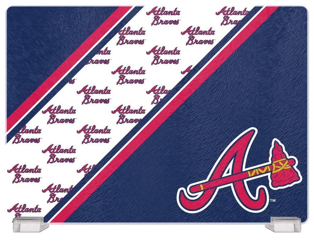 Duck House MLB Atlanta Braves Glass Cutting Board 14