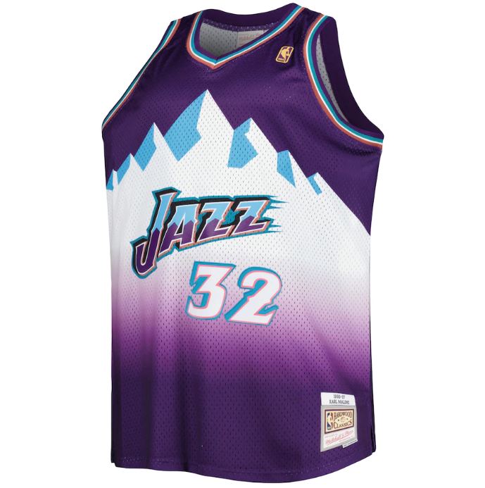 Mitchell & Ness NBA Men's Jazz Karl Malone Hardwood Classics Swingman Jersey
