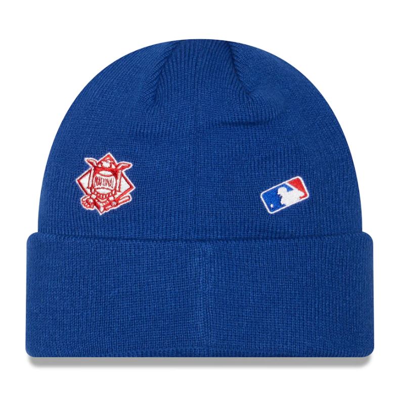 New Era MLB Men's Chicago Cubs Identity Cuffed Knit Beanie Blue OSFM