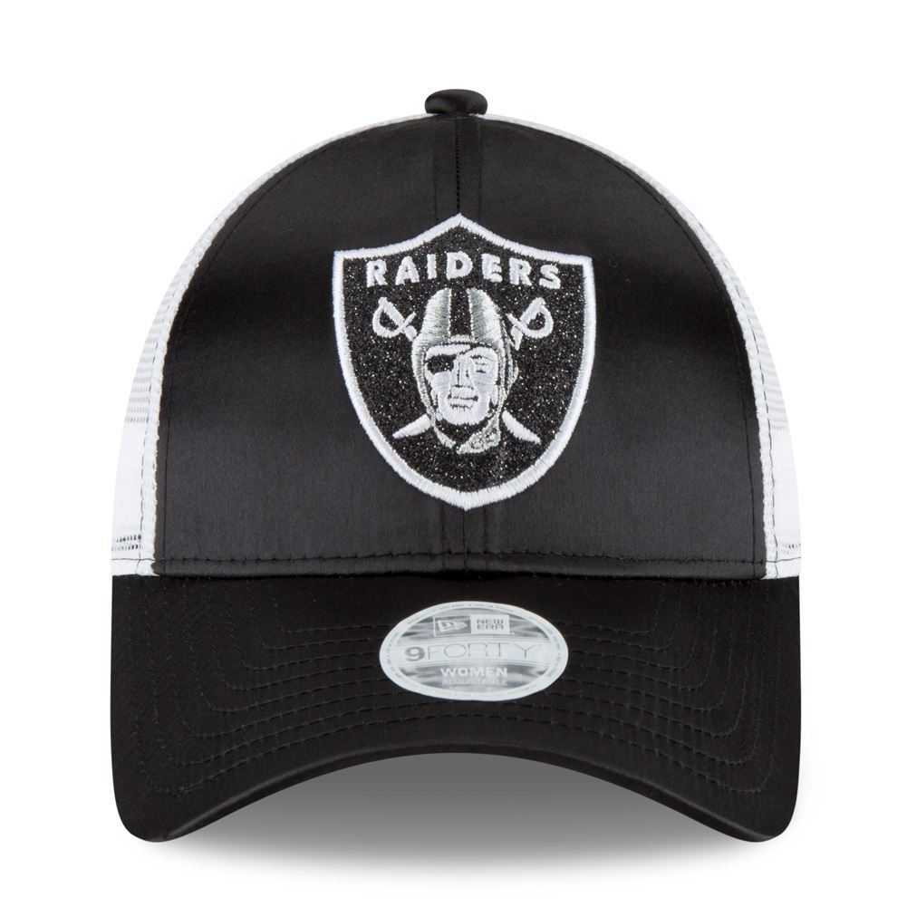 New Era NFL Women's Las Vegas Raiders Satin Chic 2 9Forty Adjustable Hat