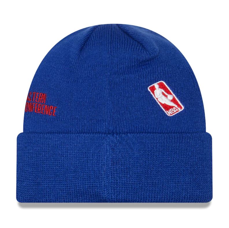 New Era NBA Men's Philadelphia 76ers Identity Cuffed Knit Beanie Royal Blue OSFM