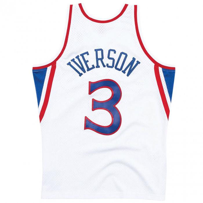 Mitchell & Ness NBA Men's Philadelphia 76ers Allen Iverson 1996-97 Hardwood Classics Swingman Home Jersey