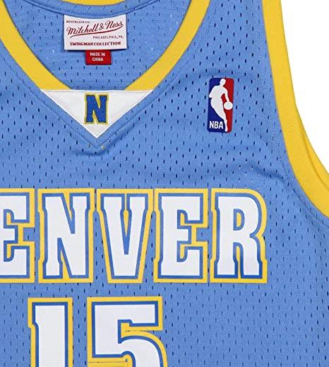 Mitchell & Ness NBA Men's Denver Nuggets Carmelo Anthony 2003-04 Hardwood Classics Reload Swingman Jersey