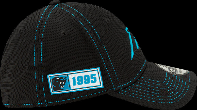 New Era NFL Men's Carolina Panthers 2019 Sideline Road Official 39THIRTY Flex Hat