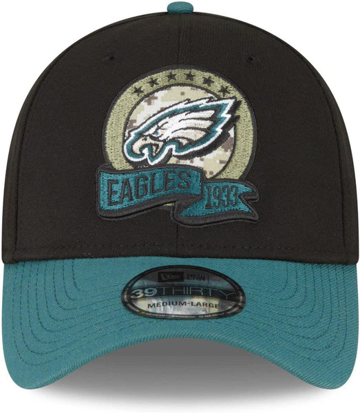 New NFL Men's Philadelphia Eagles New Era Salute to Service 39THIRTY  Hat M/L