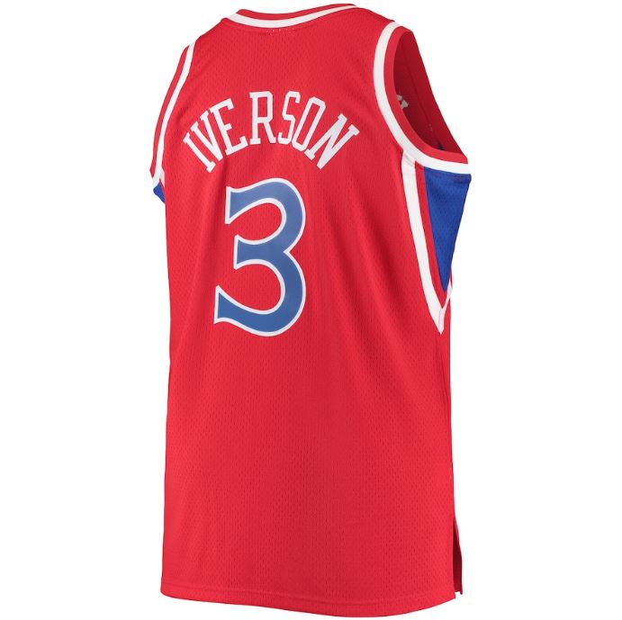 Mitchell & Ness NBA Men's Philadelphia 76ers Allen Iverson 1996-97 Hardwood Classics Swingman Home Jersey
