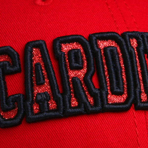 St Louis Cardinals MLB Womens Distressed Wordmark Crop Top