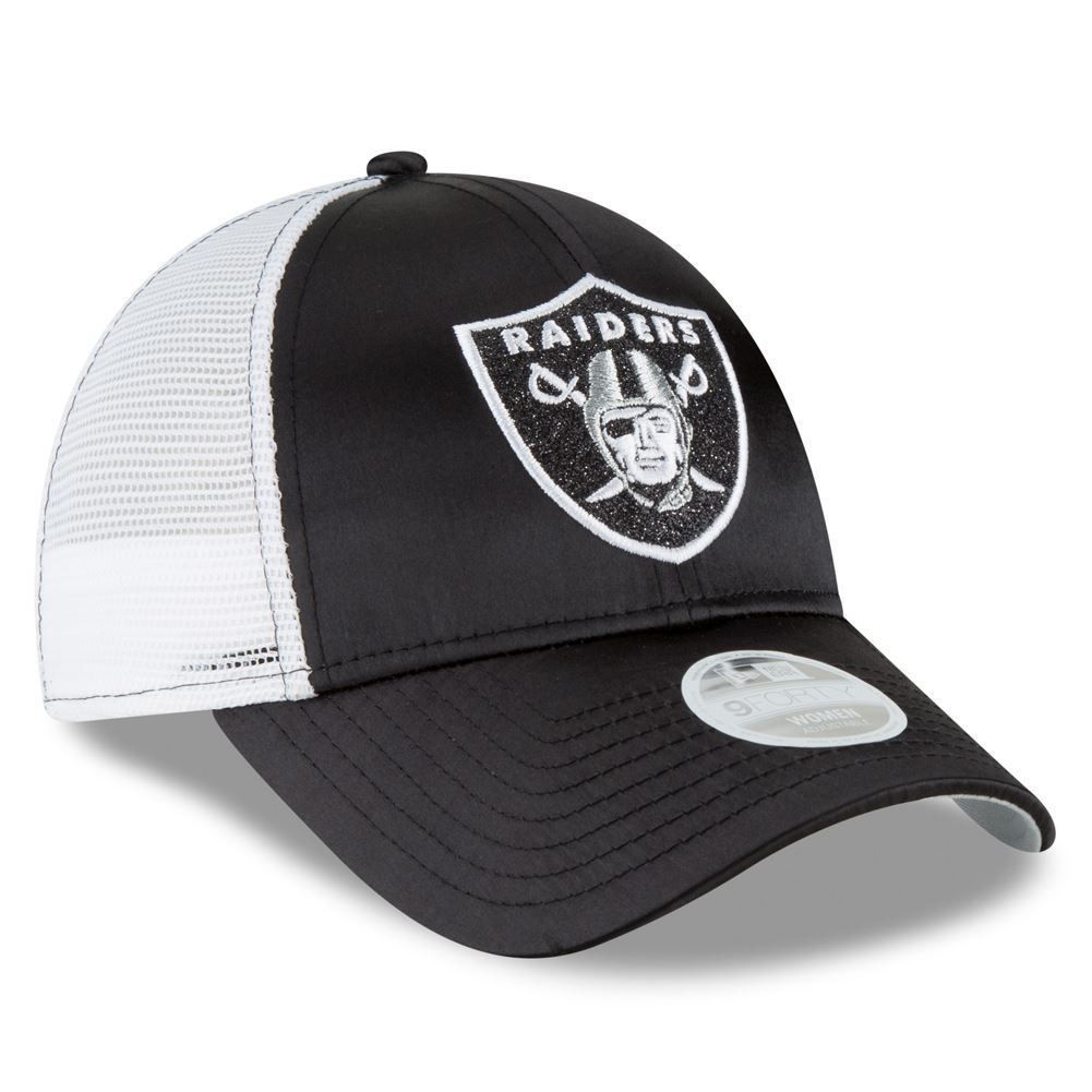 New Era NFL Women's Las Vegas Raiders Satin Chic 2 9Forty Adjustable Hat