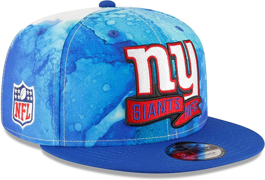 New Era NFL Men's New York Giants Ink 9FIFTY Adjustable Snapback Hat Blue OSFM