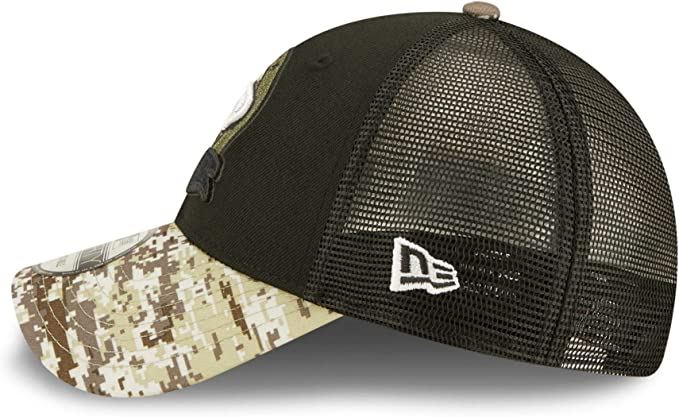 New Era NFL Men's Seattle Seahawks 2022 Salute To Service 9Forty Snapback Adjustable Hat Black/Digital Camo