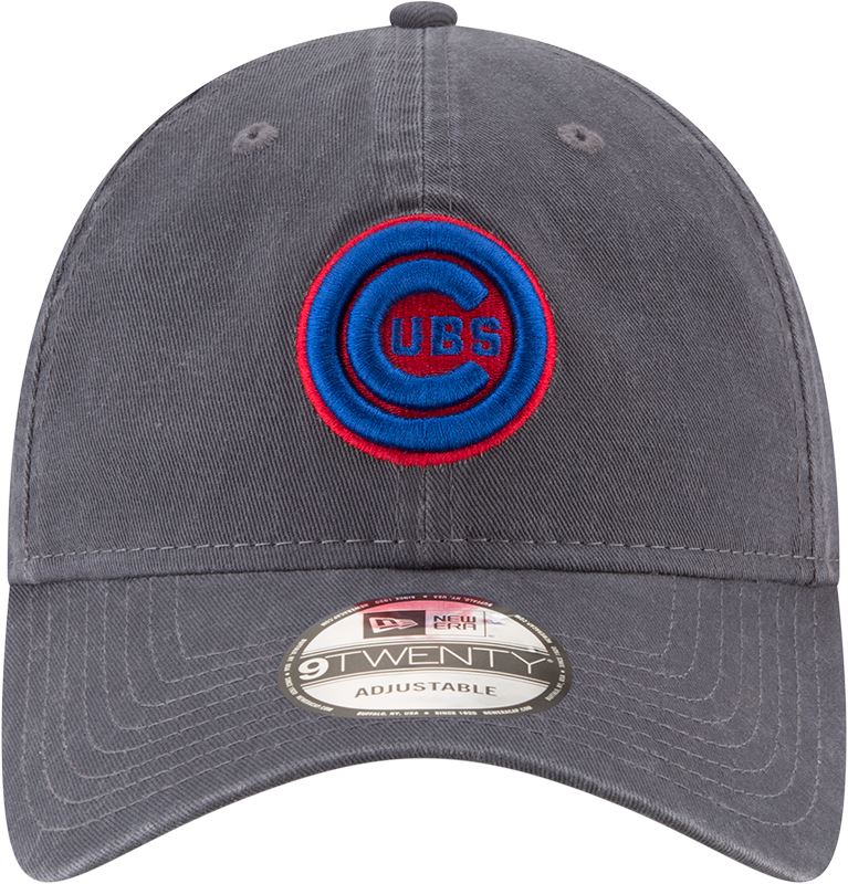 New Era MLB Men's Chicago Cubs Primary Logo 9TWENTY Hat Graphite OSFA