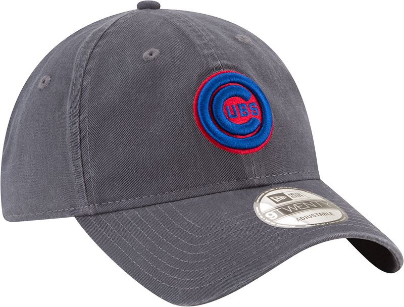 New Era MLB Men's Chicago Cubs Primary Logo 9TWENTY Hat Graphite OSFA