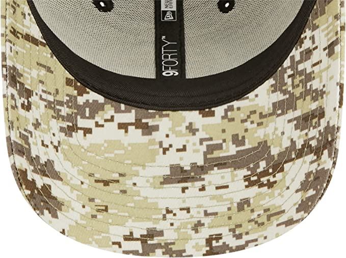 New Era NFL Men's Minnesota Vikings 2022 Salute To Service 9Forty Snapback Adjustable Hat Black/Digital Camo