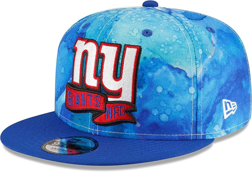 New Era NFL Men's New York Giants Ink 9FIFTY Adjustable Snapback Hat Blue OSFM