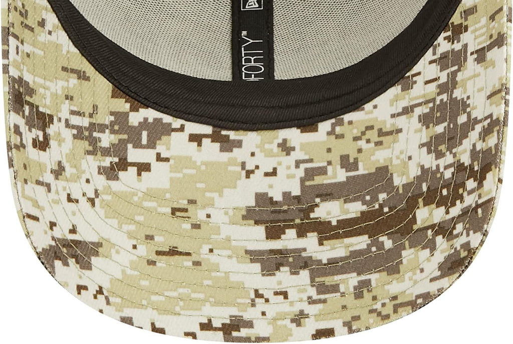 New Era NFL Men's Jacksonville Jaguars 2022 Salute To Service 9Forty Snapback Adjustable Hat Black/Digital Camo