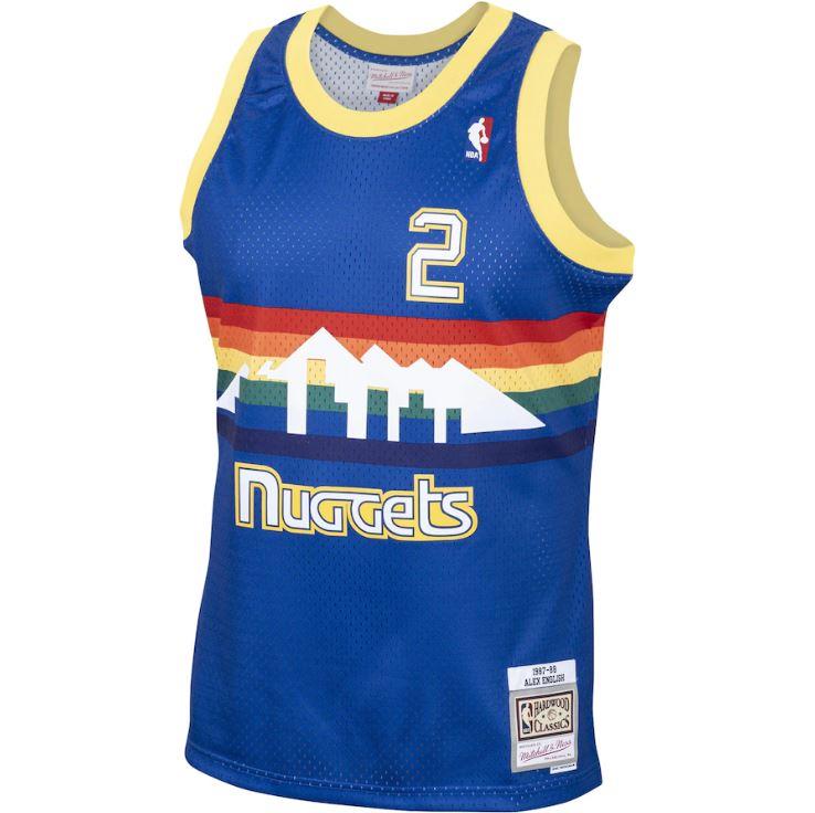 Mitchell & Ness NBA Men's Denver Nuggets Alex English 1987-88 Hardwood Classics Swingman Jersey