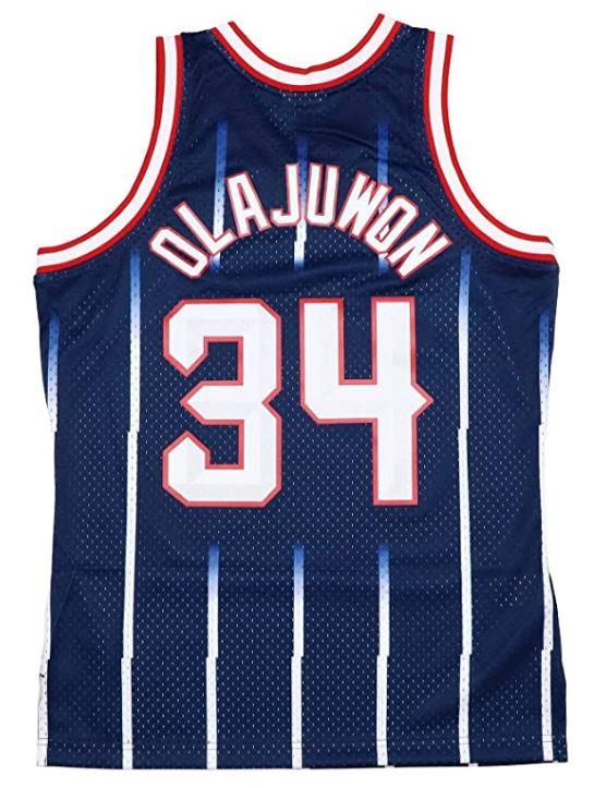 Mitchell & Ness NBA Men's Rockets Hakeem Olajuwon 1996-97 Swingman Road Jersey