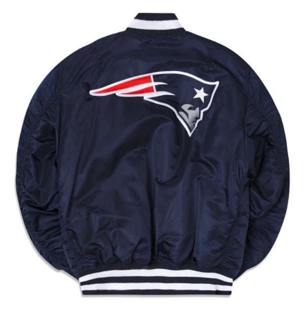 New Era NFL Men's New England Patriots Reversible Alpha Industries MA-1 Bomber Jacket