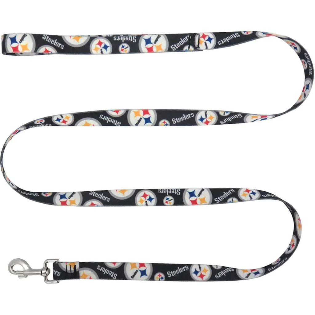 Little Earth NFL Pittsburgh Steelers Team Pet Leash 1in X 60in