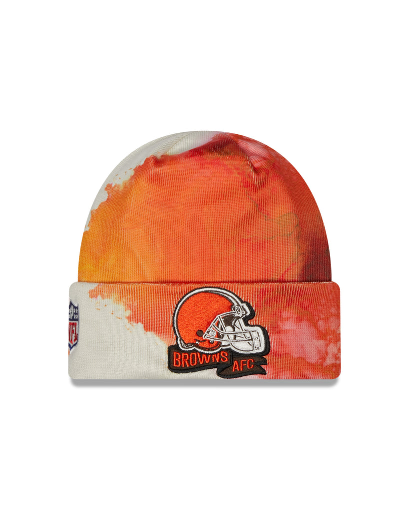 New Era NFL Men's Cleveland Browns 2022 Sideline Ink Knit Beanie One Size