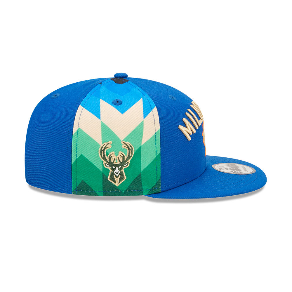 NBA Men's Milwaukee Bucks 2022 City Edition 9FIFTY ADJ Snapback Hat OSFM