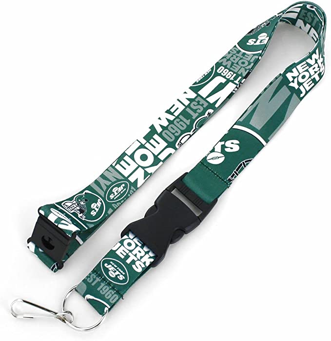 Aminco NFL New York Jets Dynamic Lanyard Keychain Badge Holder