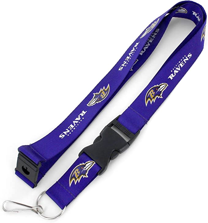 Aminco NFL Baltimore Ravens Breakaway Lanyard Purple