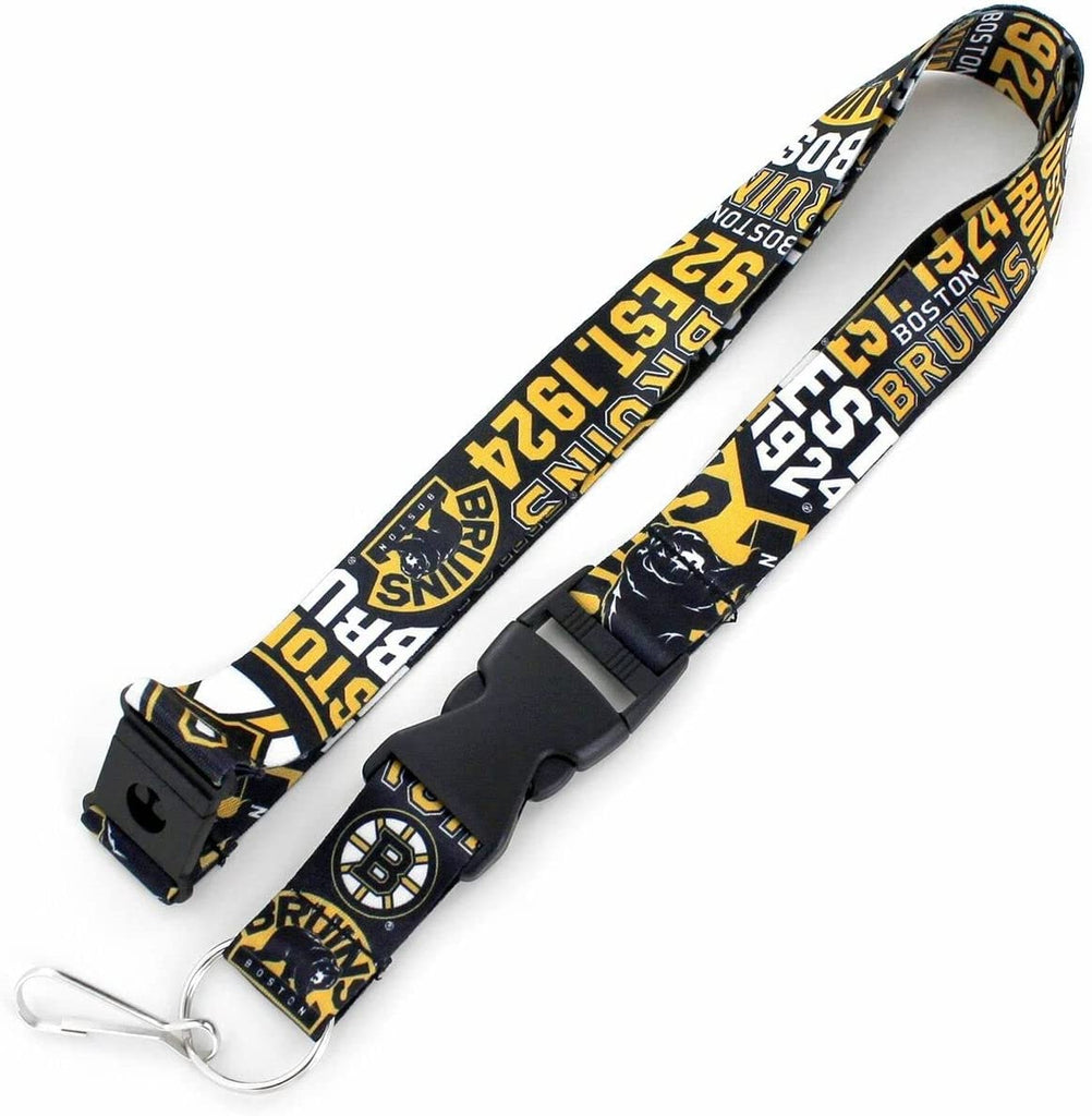 Aminco NHL Boston Bruins Dynamic Lanyard Keychain Badge Holder
