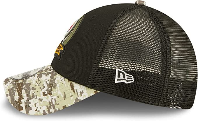 NFL Men's Steelers 2022 Salute To Service 9Forty Snapback ADJ Hat Blk/Camo