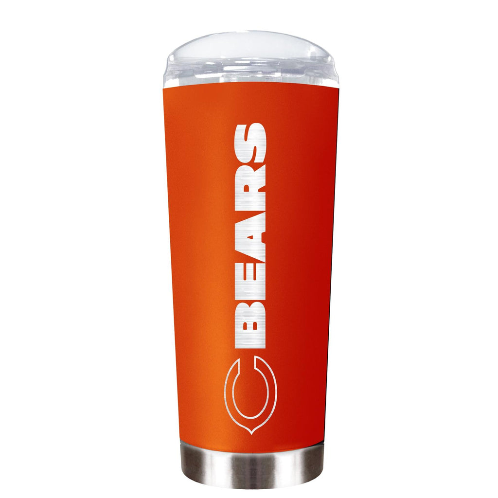 Great American Products NFL Chicago Bears Powder Coated ROADIE Travel Tumbler 18oz Orange